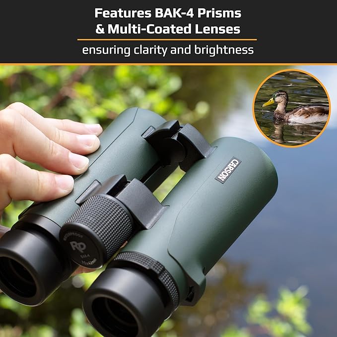 Carson RD Series 8x42mm Open-Bridge Waterproof High Definition Full Sized - Image 4