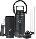 Trebo 32 oz Water Bottle Insulated by StayHotStayColdStayGreen