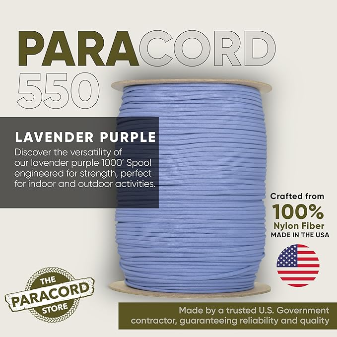 The Paracord Store | Type III 550 Paracord - 1000 FT Spool - Image 2