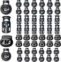 ZUSHALLMY 48pcs Upgraded Plastic Cord Lock, Cord Locks by ZUSHALLMY