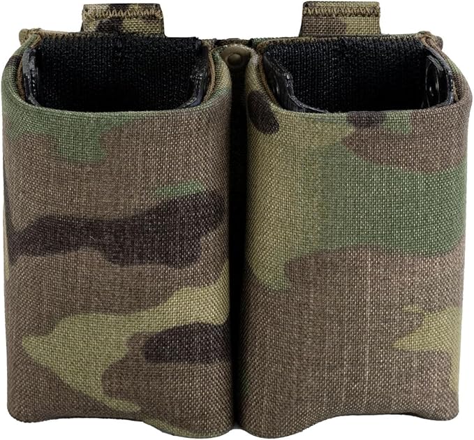 Double Pistol Magazine Pouch, High-Strength Laminate Material, MOLLE Compatible by PointBlankDutyGear