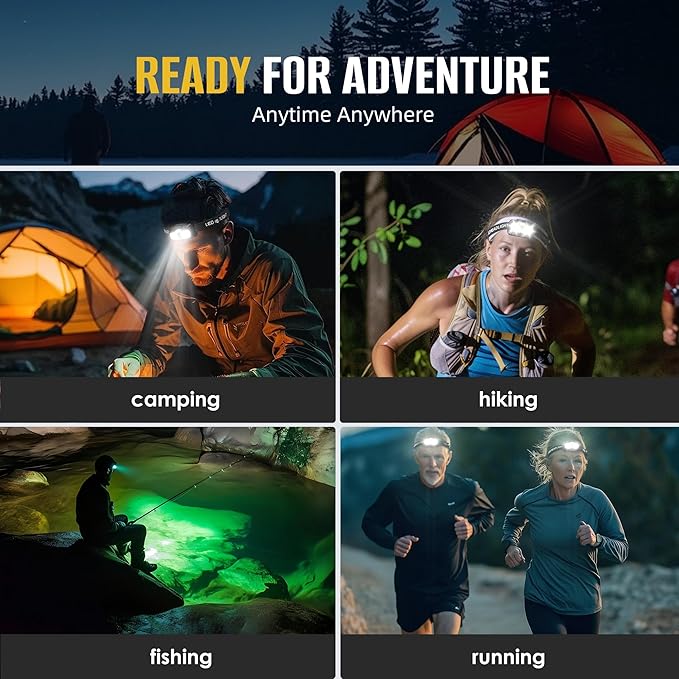 HOKOILN 2-Pack LED Headlamp Rechargeable - Image 8