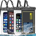 Famoby 4 Pack IP68 Waterproof Phone Pouch Adjustable Neck Lanyard Dry Bag by Famoby