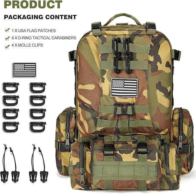 Large Military Tactical Backpack - Image 3