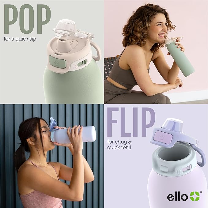 Ello Pop & Fill 32oz Stainless Steel Water Bottle - Image 4