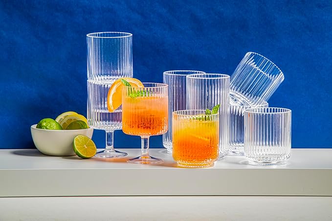 TarHong Mesa Premium Plastic Drinkware Tumbler/Double Old Fashioned, 15 Ounce - Image 6