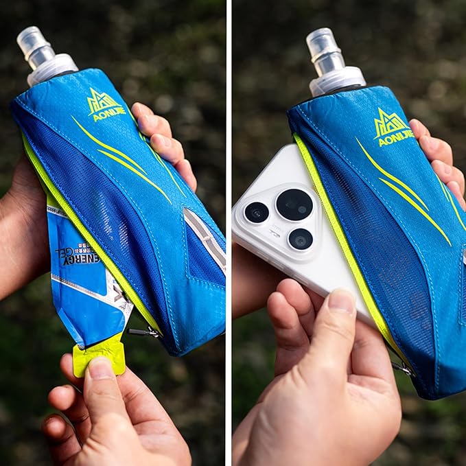 Azarxis TPU Soft Flask Collapsible Water Bottle Running Folding Gel Water - Image 7