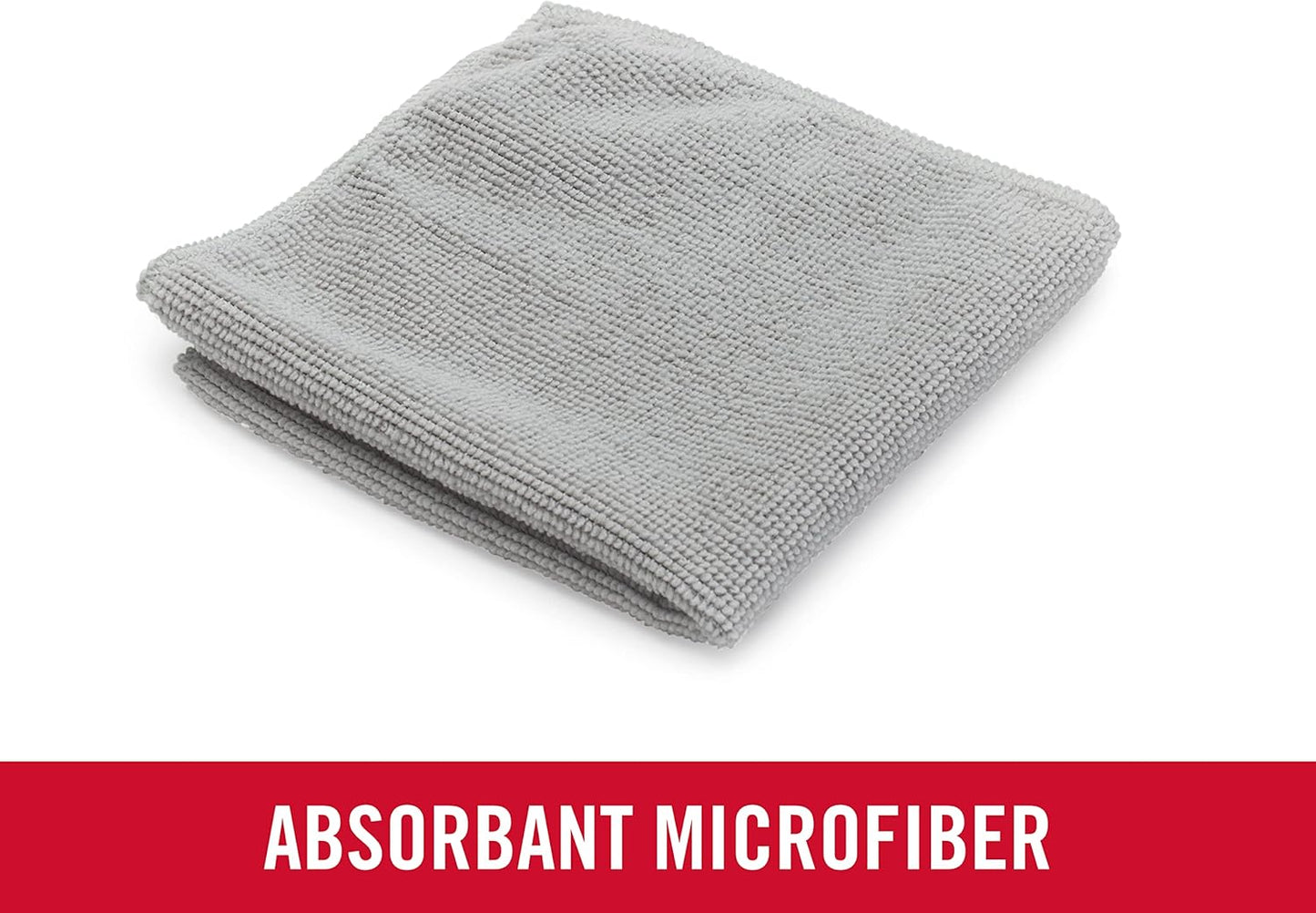 Rubbermaid All Purpose Microfiber Cleaning Cloth Towels, 50 Pack, 12"x12", Non-Scratch, Reusable/Washable for Cleaning/Wiping/Polishing for Home/Kitchen/Car