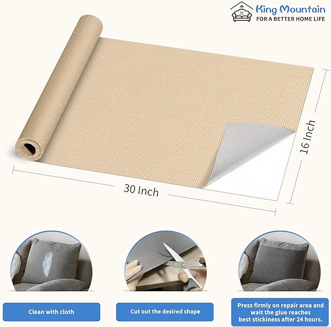 KING MOUNTAIN Canvas Repair Patch 16×30 Inch Self-Adhesive Waterproof Fabric - Image 4
