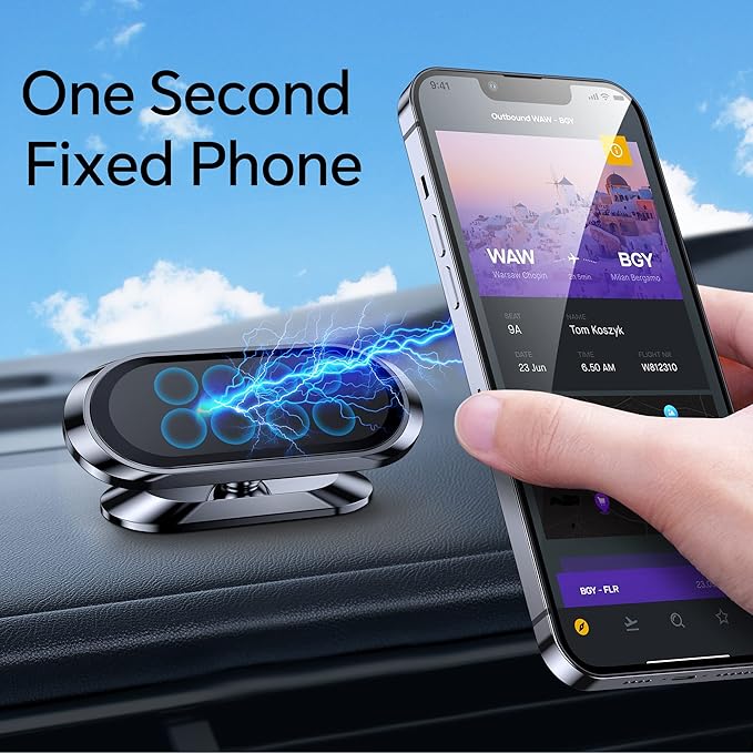 【2-PACK】Magnetic phone holder for car, iPhone Magnetic car mount for cell phone - Image 2