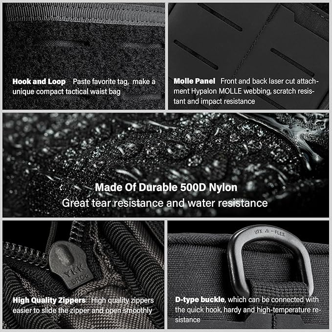 TACTICAL GEEK EDC Compact Waist Pocket Pouch, Men EDC Pouch Organizer, Utility - Image 4
