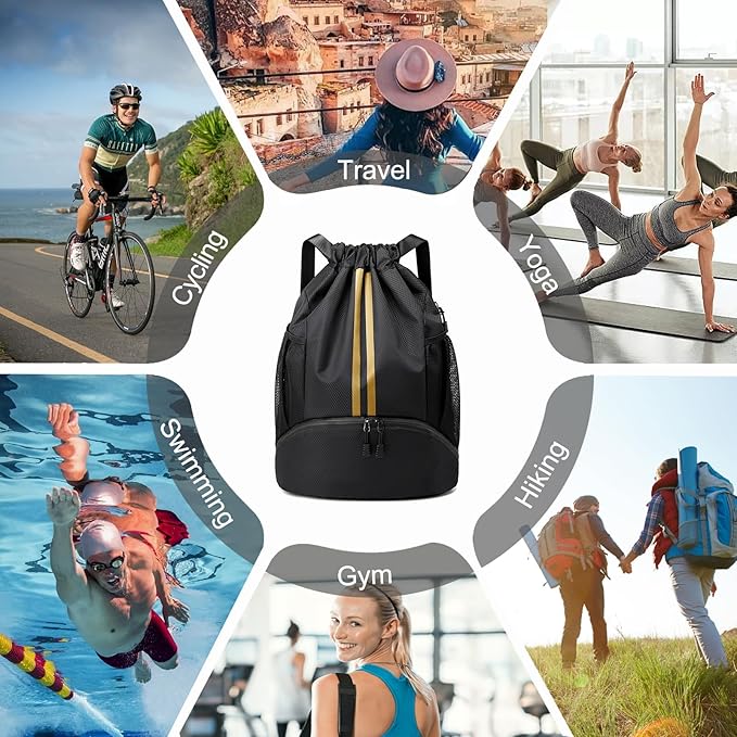 Hoedia Sports Drawstring Backpack - Image 7