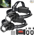 Curtsod Rechargeable LED Headlamp 2-Pack by Curtsod