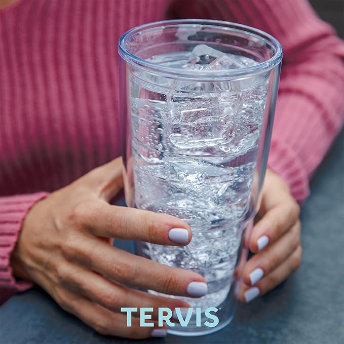 Tervis Made in USA Double Walled Clear & Colorful Lidded Insulated Tumbler Cup - Image 6