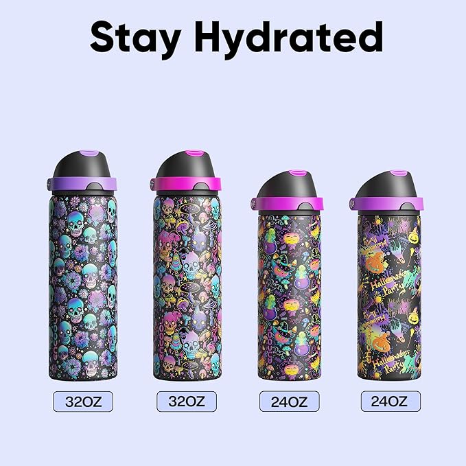 Insulated Water Bottle with Straw - Image 7