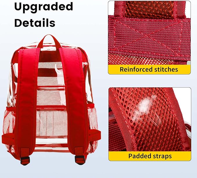 Vorspack Clear Backpack Heavy Duty PVC Transparent Backpack - Image 4