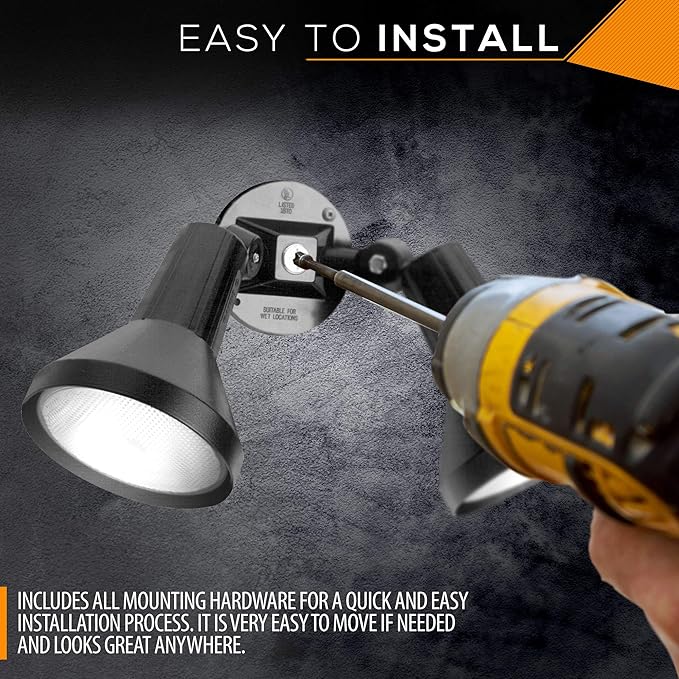 Ciata 15" Outdoor Security Flood Light 1 Head - Image 7