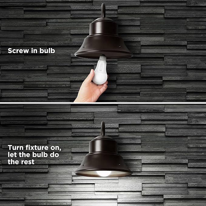 Feit Electric LED Dusk-to-Dawn Light Bulb, A19 60W Equivalent, Non-Dimmable - Image 8