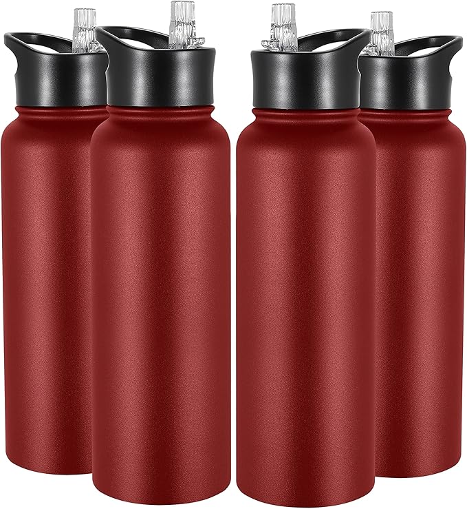 VEGOND 40 oz Insulated Water Bottle Bulk Stainless Steel Metal Water Bottles by VEGOND