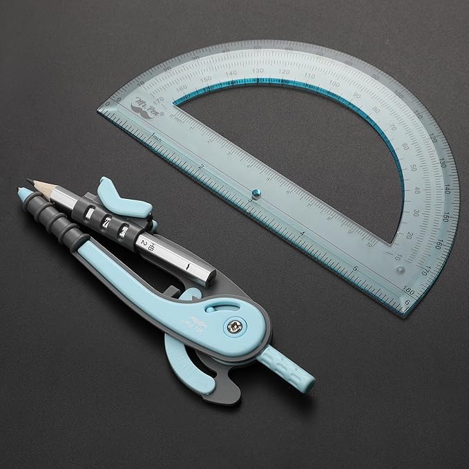 Mr. Pen- Geometry Compass and Protractor Set, 6 Inch Compass, 6 Inch Protractor - Image 5