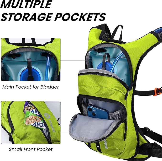 Nepest Hydration Pack Backpack for Women & Men, Lightweight Water Backpack - Image 4