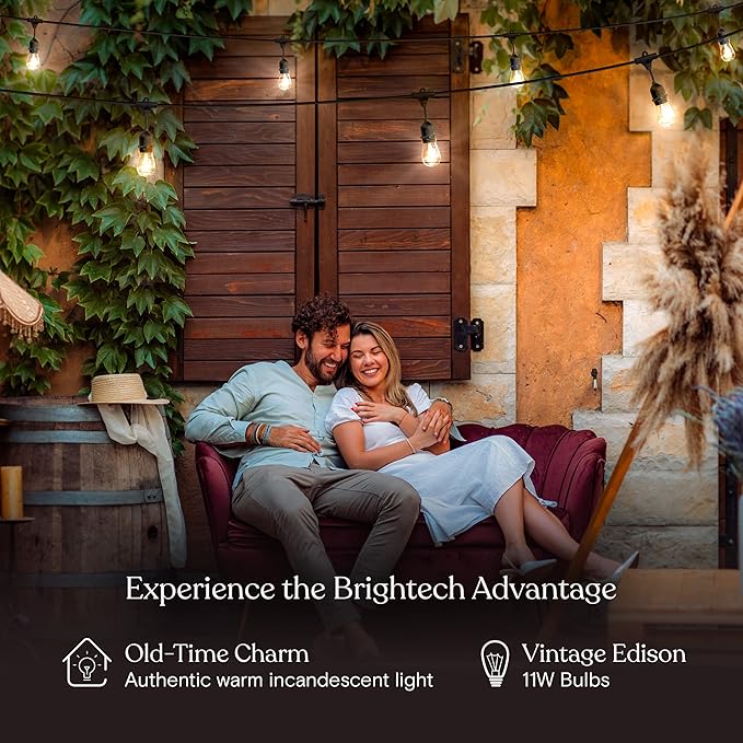 Brightech Ambience Pro Incandescent Outdoor String Lights - Image 4