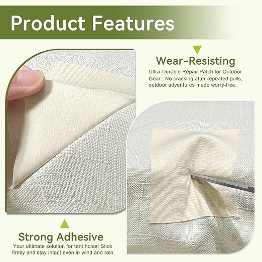 Besezx Canvas Repair Tape, Outdoor Gear Patch, 3x79 Inches, Waterproof - Image 4