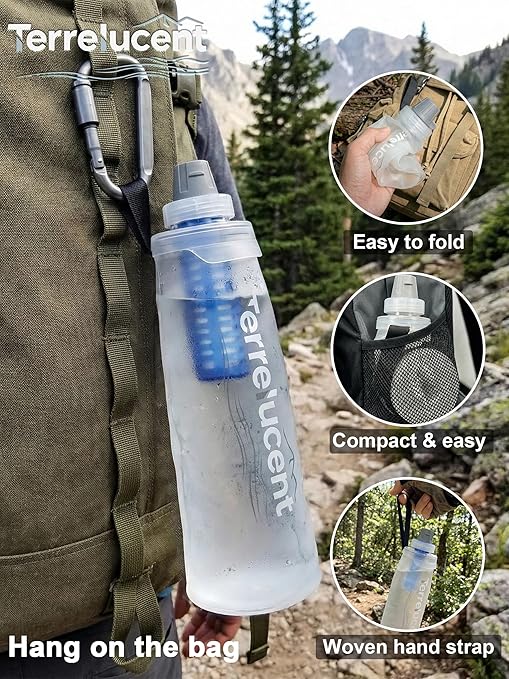 33.8 oz Collapsible Water Bottle - Image 4