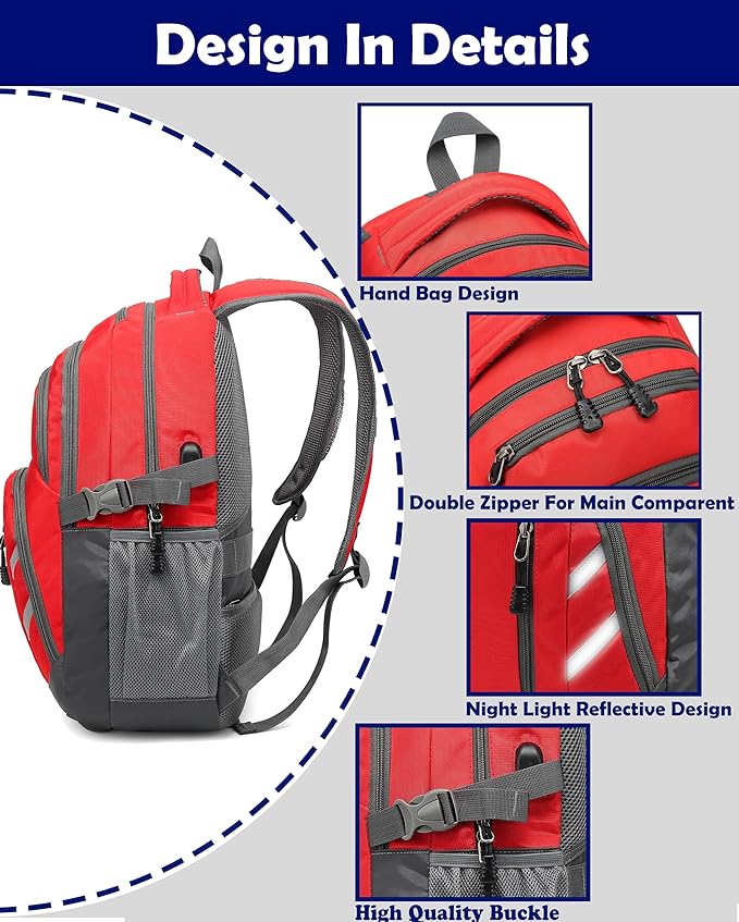 ProEtrade Extra Large Backpack Bookbag - Image 3