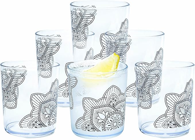 bzyoo BPA-Free Designed Dishwasher Safe 14 oz Plastic Tumbler Set which is by bzyoo