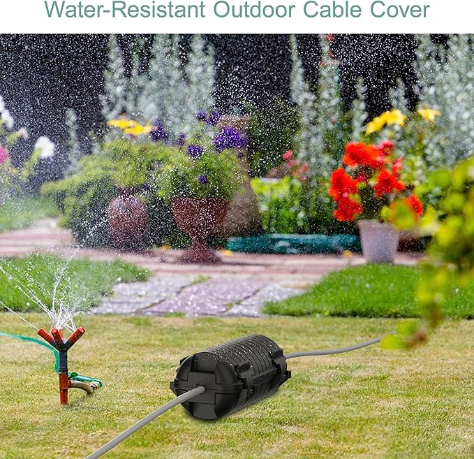 Extension Cord Cover Outdoor, 4 Pack IP54 Water-Resistant Power Cord Protector - Image 5