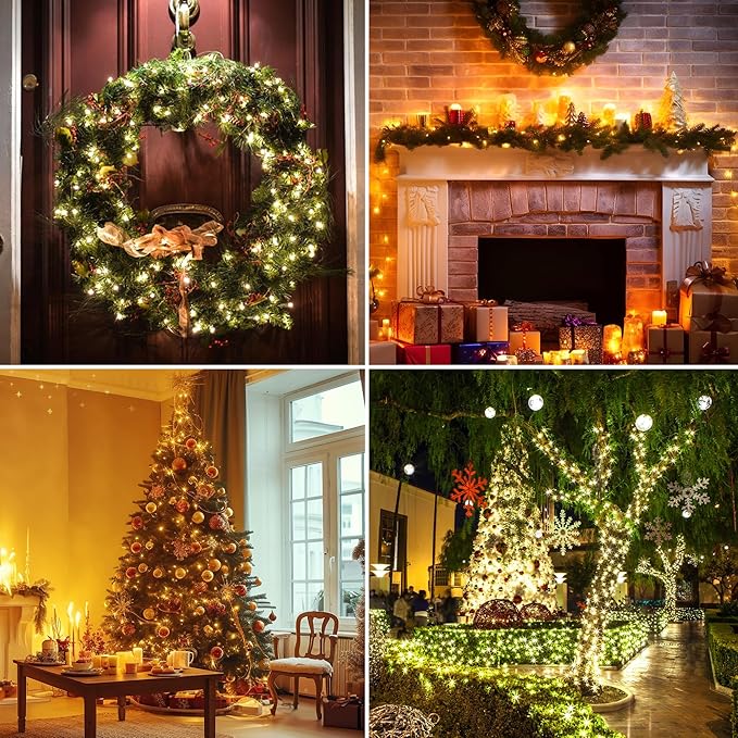 Twinkle Christmas Lights 33ft 100 LED 8 Modes - Image 6