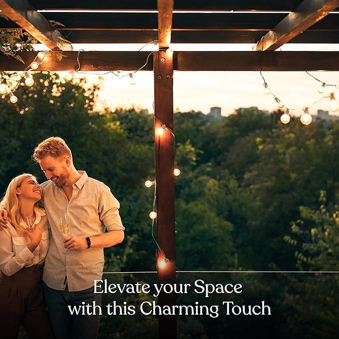 Brightech Ambience Pro LED String Lights - 26 Ft Commercial Grade Patio Lights - Image 2