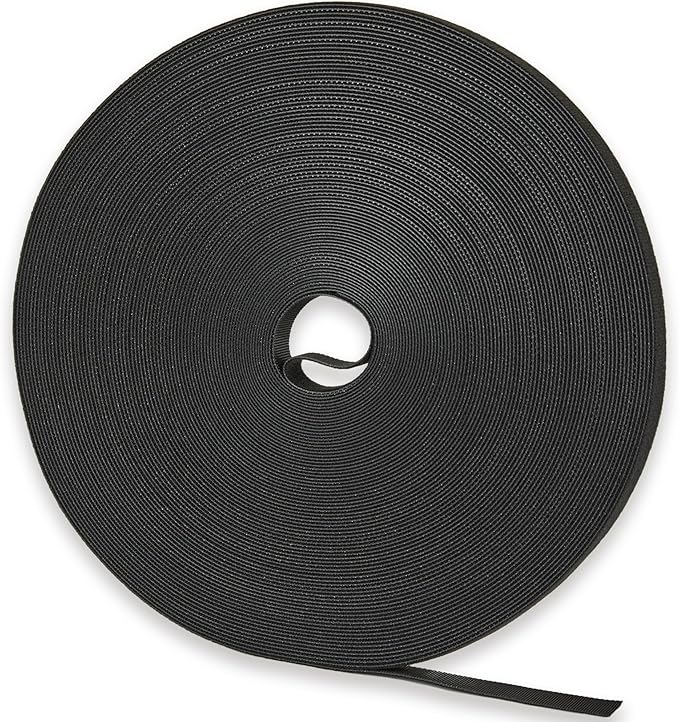 100 ft x 1/2 inch Hook and Loop Roll, Reusable Fastening Cable Ties, Office and by NBTORCH