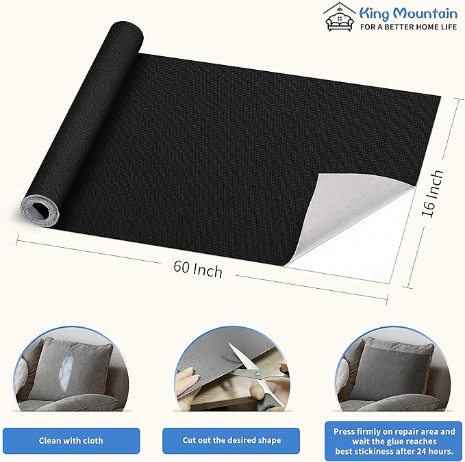 KING MOUNTAIN Canvas Repair Patch 16×60 Inch Self-Adhesive Waterproof Fabric - Image 4