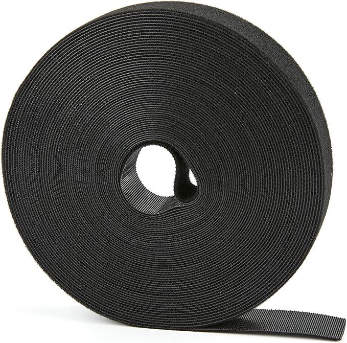 60 ft x 3/4 inch Hook and Loop Roll, Reusable Fastening Cable Ties, Office and by NBTORCH