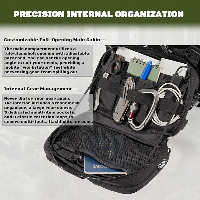 2-in-1 Hydration Backpack & Tactical Chest Pack - Image 9