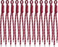 Paracord Keychain Paracord Bag Charm 12pcs Braided Nylon Rope Keychain Cord by Cmidy