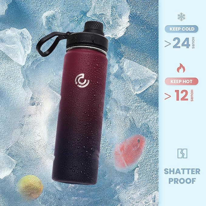 Sports Water Bottle 22oz, Insulated Water Bottle - Image 4