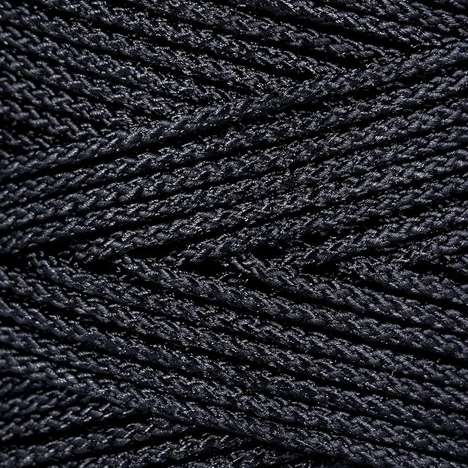 Hongda #9 Braided Bank Line Twine, 989 Feet Black Bonded Nylon Gangion Line - Image 2