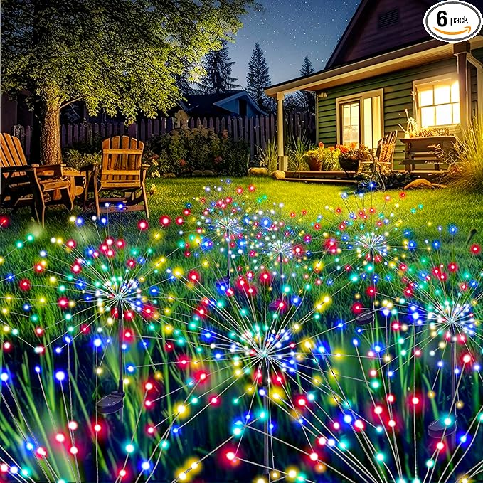 GIGALUMI Garden Decor Outdoor Lights 120LED 2Pack, Solar Garden Lights Outside by GIGALUMI