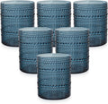 18PCS Hobnail Plastic Drinking Glasses - 14Oz Beaded Mixed Drinkware Sets by Joyido