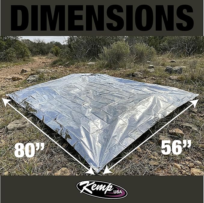 Kemp USA Emergency Mylar Blanket Pack of 25 Lightweight Thermal Reflective - Image 7