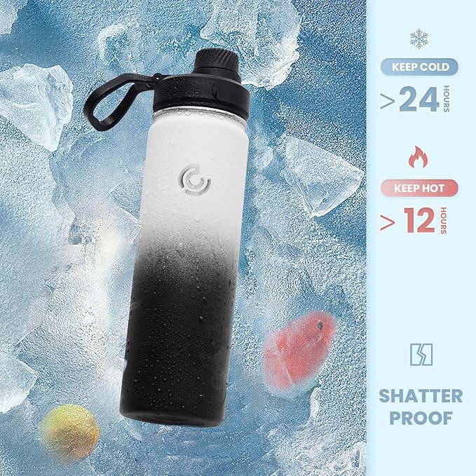 Sports Water Bottle 22oz, Insulated Water Bottle - Image 4