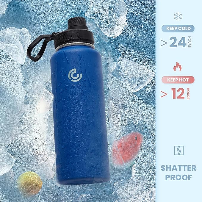 Sports Water Bottle 40oz, Insulated Water Bottle - Image 4