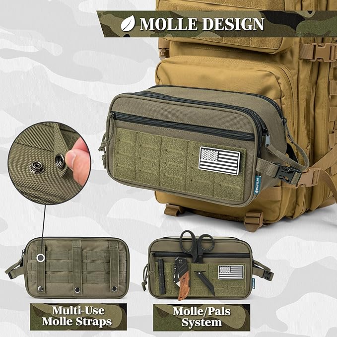 PAVILIA Extra Large Tactical Toiletry Bag - Image 5