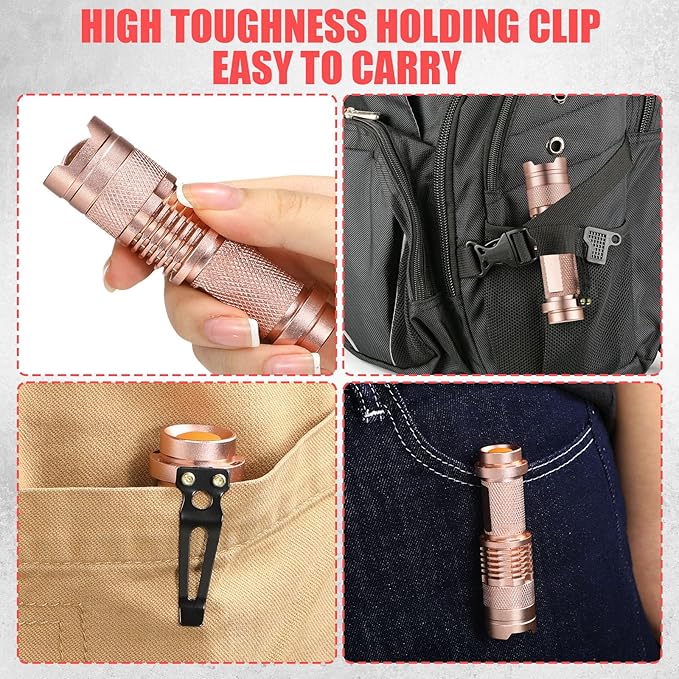 Fumete 20 Pieces LED Flashlight Mini 3 Mode Tactical Torch Small Water - Image 6