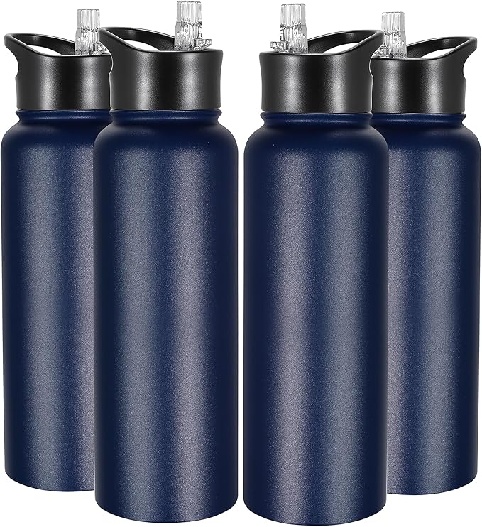 VEGOND 40 oz Insulated Water Bottle Bulk Stainless Steel Metal Water Bottles by VEGOND