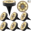 Joomer Solar Ground Lights, 8 Pack 8 LED Solar Lights Outdoor IP68 Waterproof by Joomer