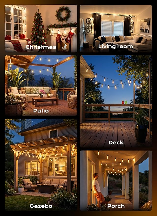 Minetom 100FT Outdoor String Lights - Image 9